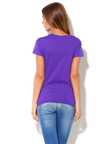Фиолетовая летняя футболка Sol's