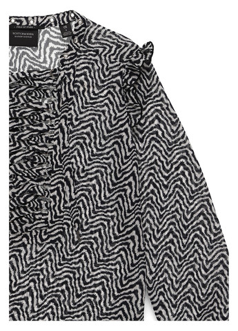 Чорно-біла блуза Scotch & Soda