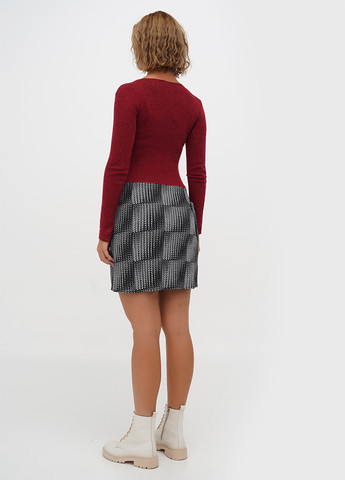 Комбинированное кэжуал платье Sassofono с абстрактным узором