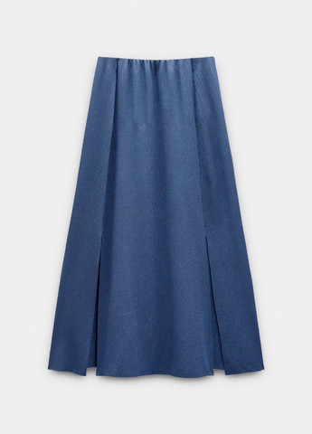 Серо-синяя кэжуал однотонная юбка Parfois клешированная