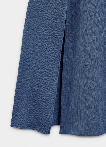 Серо-синяя кэжуал однотонная юбка Parfois клешированная