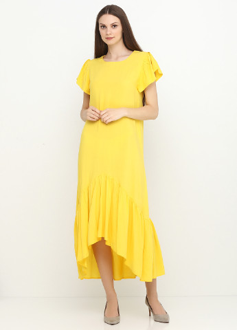 Жовтий кежуал платье Gator однотонна