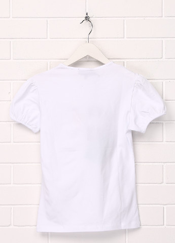 Белоснежная летняя футболка с коротким рукавом Richmond