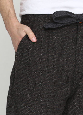 Темно-коричневые кэжуал демисезонные со средней талией брюки Loft