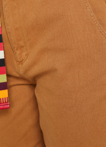 Штани KOTON карго однотонні світло-коричневі джинсові бавовна