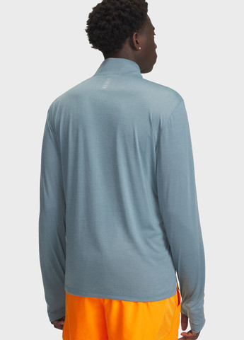 Синий демисезонный спортивный лонгслив Under Armour в полоску