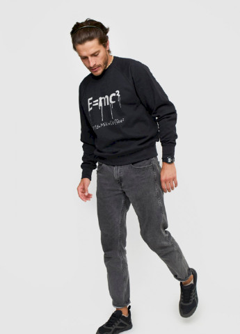 Черный свитшот мужской YAPPI рисунок (250563805)