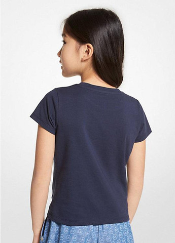 Темно-синяя летняя футболка Michael Kors