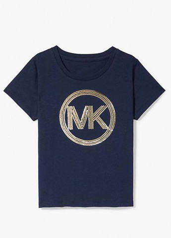 Темно-синя літня футболка Michael Kors