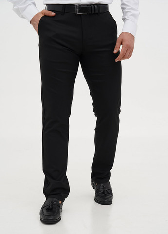 Темно-синие классические демисезонные прямые брюки Trend Collection