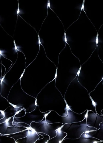 Світлодіодна гірлянда сітка 190х160 см 180 LED 8 режимів свічення (30186-Нов) Холодний білий Francesco Marconi (251386130)