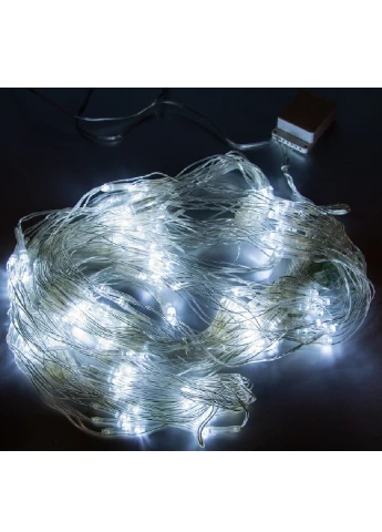 Світлодіодна гірлянда сітка 190х160 см 180 LED 8 режимів свічення (30186-Нов) Холодний білий Francesco Marconi (251386130)