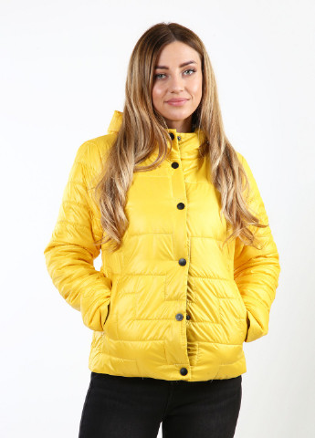 Желтая демисезонная куртка Amazonka