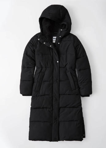 Черная зимняя куртка Abercrombie & Fitch