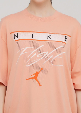 Персикова всесезон футболка Nike W J Ss Gfx Tee