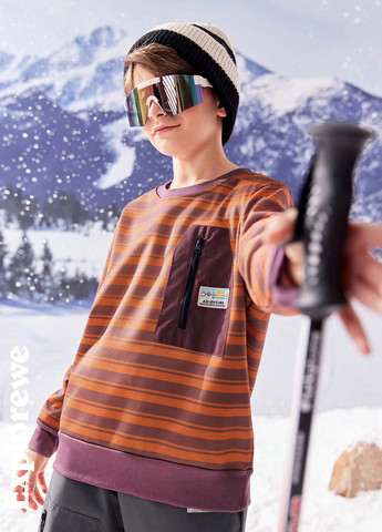 SHEIN свитшот полоска комбинированный кэжуал полиэстер