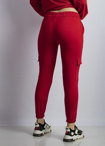 Красные спортивные демисезонные джоггеры, карго брюки Time of Style