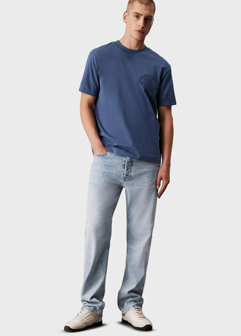 Серо-синяя футболка Calvin Klein Jeans