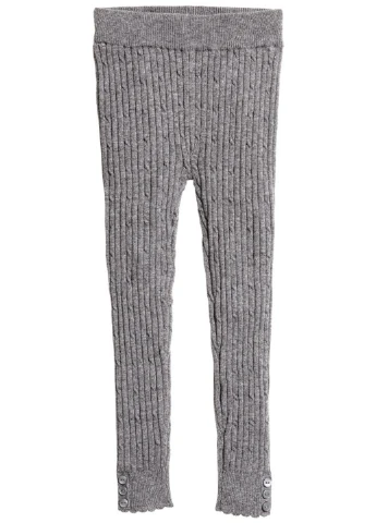 Серые демисезонные леггинсы H&M
