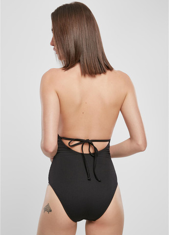 Черный летний купальник слитный Urban Classics