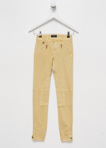 Светло-бежевые джинсовые демисезонные зауженные брюки Ralph Lauren