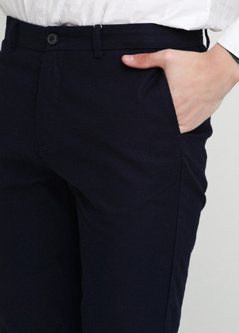 Темно-синие кэжуал демисезонные брюки Springfield