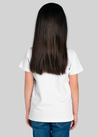 Белая летняя футболка с коротким рукавом Роза
