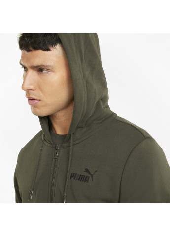 Зеленая демисезонная толстовка power full-zip men's hoodie Puma