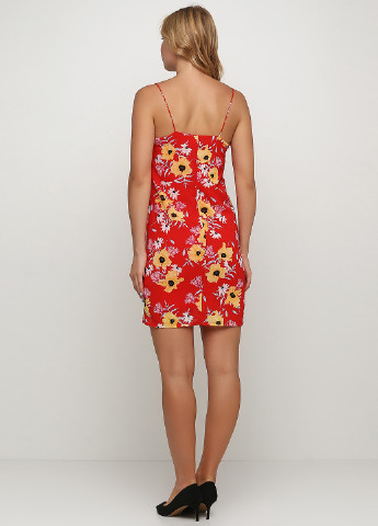 Червона кежуал сукня футляр H&M з квітковим принтом