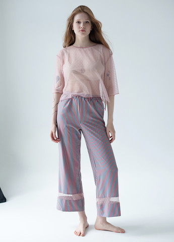 Комбинированный демисезонный комплект (блуза, брюки) Silence