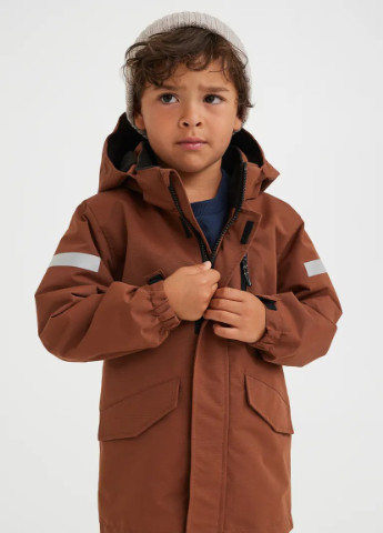 Коричневая демисезонная куртка для мальчика 8527 134 см коричневый 62102 H&M