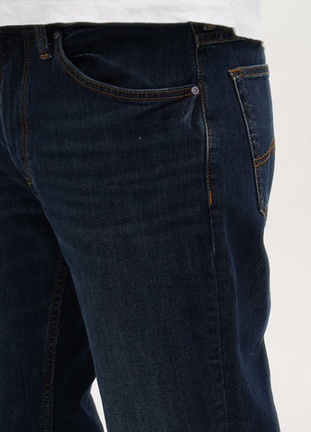 Темно-синие демисезонные прямые джинсы Tramper Straight Mustang