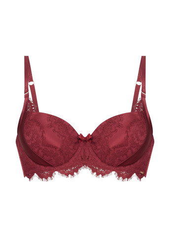 Бордовий балконет бюстгальтер Hunkemoller з кісточками поліамід