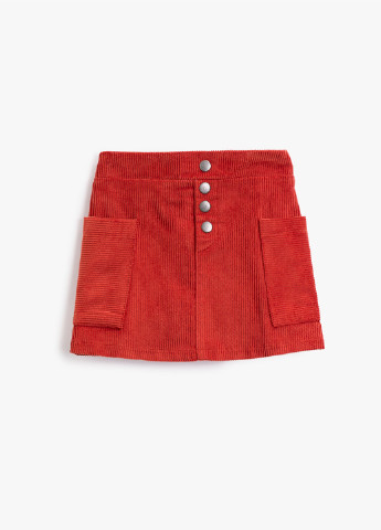 Красная кэжуал юбка KOTON а-силуэта (трапеция)