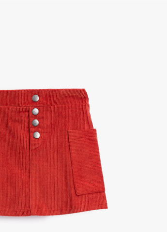 Красная кэжуал юбка KOTON а-силуэта (трапеция)
