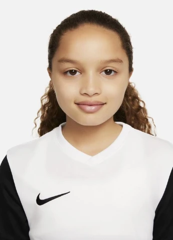 Черно-белая демисезонная футболка dh8389-100 Nike Youth-Jersey TIEMPO PREMIER II