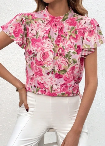 Комбинированная блуза SHEIN