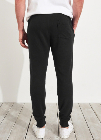 Черные кэжуал демисезонные джоггеры брюки Hollister