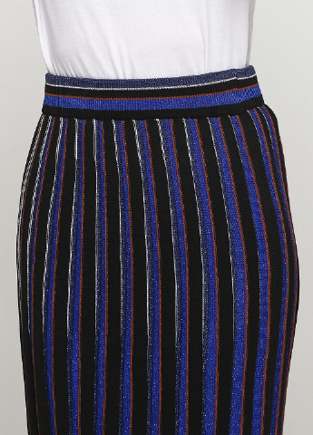 Синяя кэжуал в полоску юбка BRANDTEX COPENHAGEN