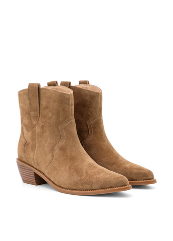 Осенние ботинки Respect без декора из натурального велюра