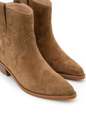 Осенние ботинки Respect без декора из натурального велюра