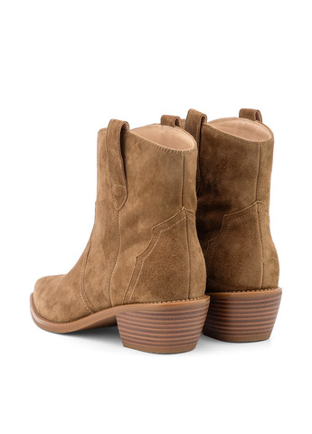 Осенние ботинки Respect без декора из натурального велюра