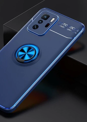 TPU чохол ColorRing під магнітний тримач (opp) для Xiaomi Redmi Note 10 5G / Poco M3 Pro Синій / Синій Deen (237834960)