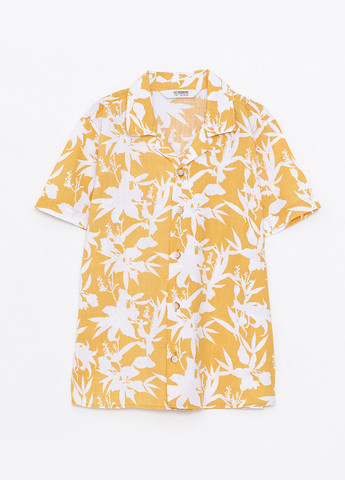 Желтая кэжуал рубашка с рисунком LC Waikiki