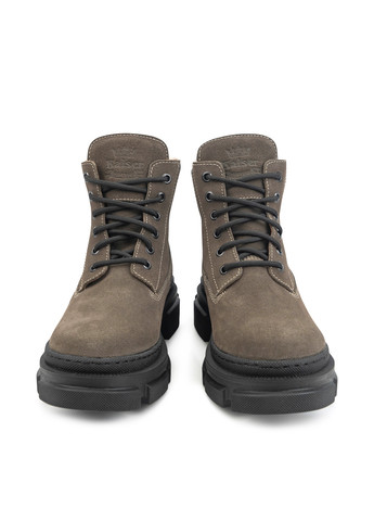 Зимние ботинки тимберленды Libero на тракторной подошве из натуральной замши