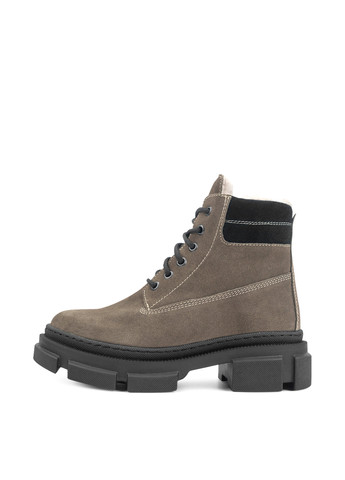 Зимние ботинки тимберленды Libero на тракторной подошве из натуральной замши