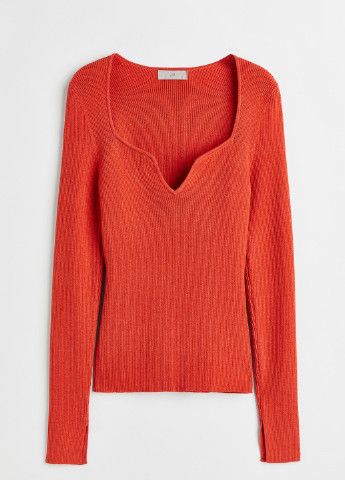 Оранжевый демисезонный свитер H&M