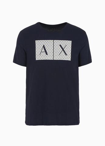 Темно-синя футболка Armani Exchange