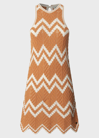 Помаранчева кежуал сукня а-силует Pepe Jeans в смужку