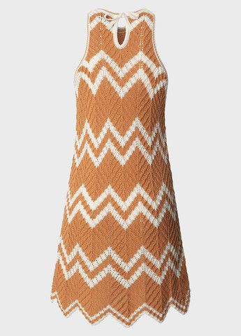 Помаранчева кежуал сукня а-силует Pepe Jeans в смужку